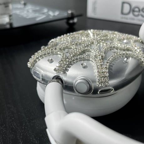 クリア airpods max ケース カバー デコ エア ポッズ マックス ケース キラキラ M005