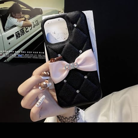 iphone ケース リボン デコ iphone ケース 韓国 かわいい M244