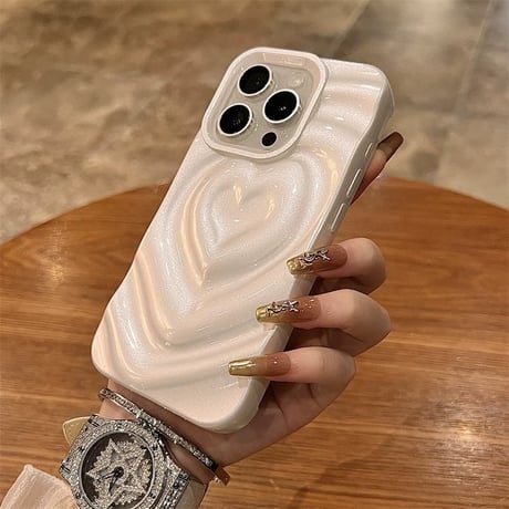 ハート iphone16/16pro ケース 大人 可愛い iphone ケース 韓国 人気 M252