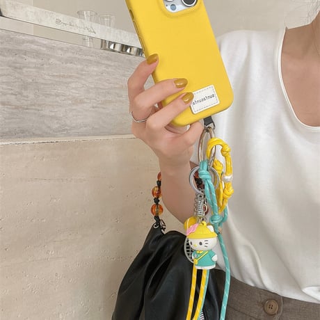 iphone16/16proケース 人気 女子 韓国 iphoneケース 可愛い チャーム 付き M152