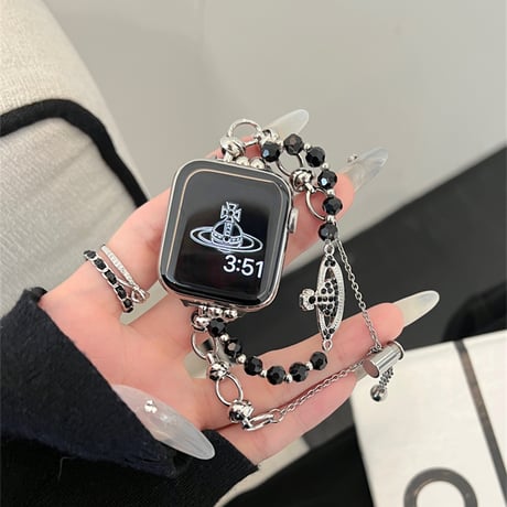 アップル ウォッチ ブレスレット apple watch バンド ビーズ パール M336