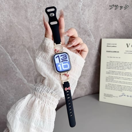 アップル ウォッチ バンド シリコン アップル ウォッチ バンド ライン ストーン apple watch キラキラ M612