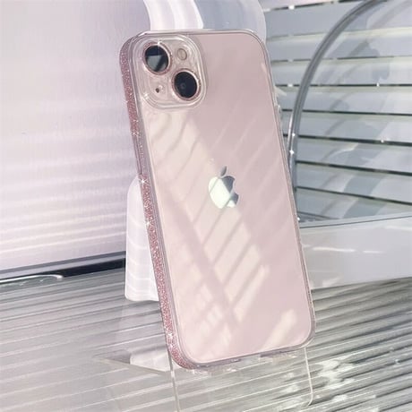 iphone16/16pro ケース クリア ガラス iphone ケース キラキラ 透明 M001