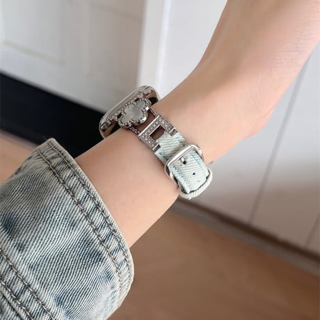 四つ葉のクローバー アップル ウォッチ バンド かわいい apple watch バンド レディース M111