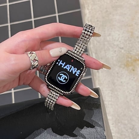 アップル ウォッチ バンド キラキラ apple watch バンド レディース 【バンパーケース付き】M130