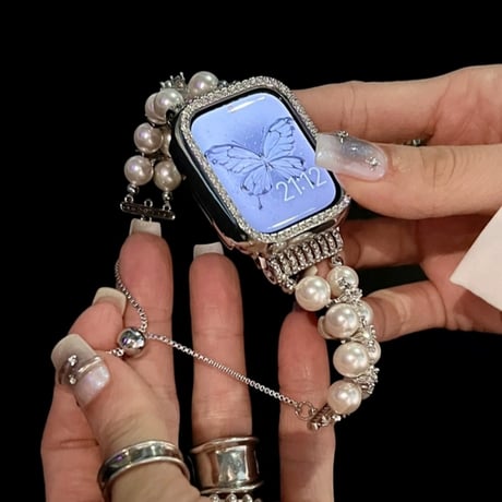 アップル ウォッチ ブレスレット apple watch バンド キラキラ【保護ケースプレゼント】M105
