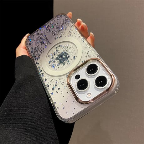 iphone16/16pro マグセーフ ケース iphone ケース グリッター キラキラ M254