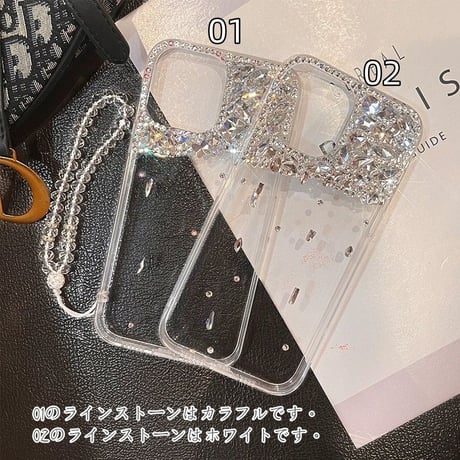 【カメラ保護リング付き】iphone17/17pro ケース デコ クリア iphone ケース キラキラ 女子 人気 M046