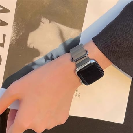 apple watch バンド マグネット おしゃれ アップル ウォッチ レザー バンド M234