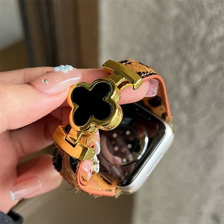 アップル ウォッチ バンド 女性 マグネット apple watch バンド ヒョウ 柄 おしゃれ M310