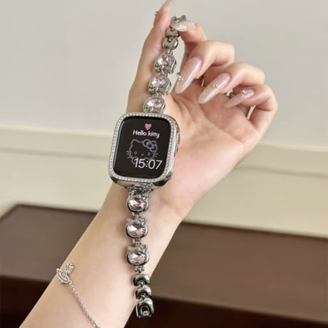apple watch バンド 可愛い アップル ウォッチ バンド 猫「保護ケース付き」M146