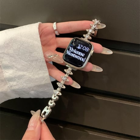 アップル ウォッチ シリーズ 10 バンド キラキラ ジルコン apple watch ブレスレット M145