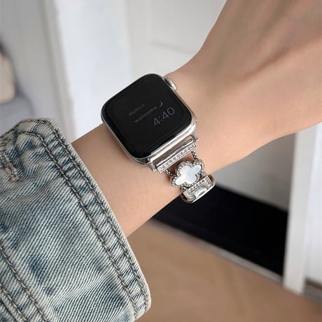 四つ葉のクローバー アップル ウォッチ バンド かわいい apple watch バンド レディース M111