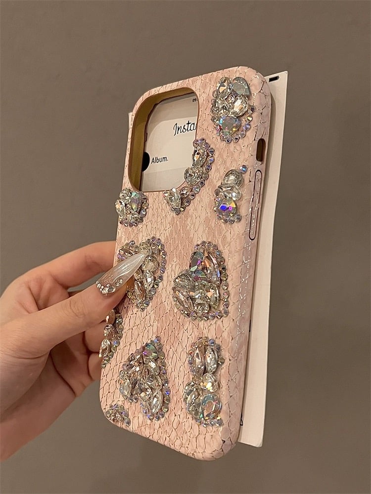 iphone16/16pro ケース デコ ハート iphoneケース 人気 女子 「カメラ保