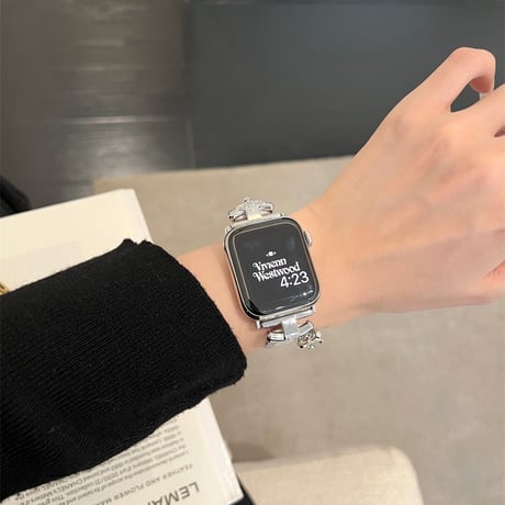 アップル ウォッチ シリーズ 10 バンド レザー apple watch バンド 可愛い チャーム付き M078