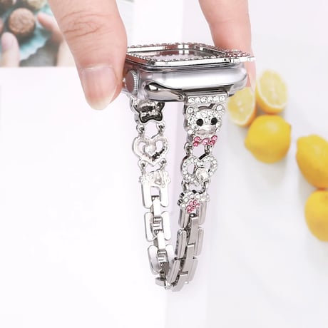 apple watch ブレスレット クマ アップル ウォッチ バンド 可愛い 「保護ケース付き」M162