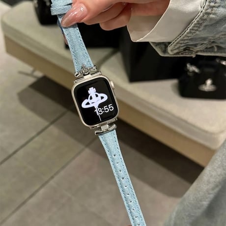 デニム アップル ウォッチ Series 10バンド かわいい apple watch バンド 人気 M132