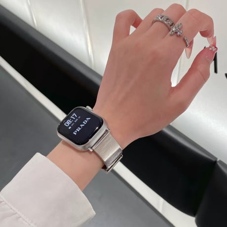 アップル ウォッチ バンド お 揃い apple watch バンド ステンレス「男女兼用」 M238