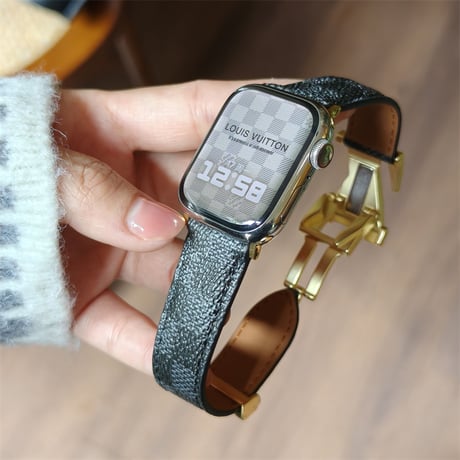 アップル ウォッチ バンド 革 メンズ 女性 apple watch SE バンド おしゃれ M247