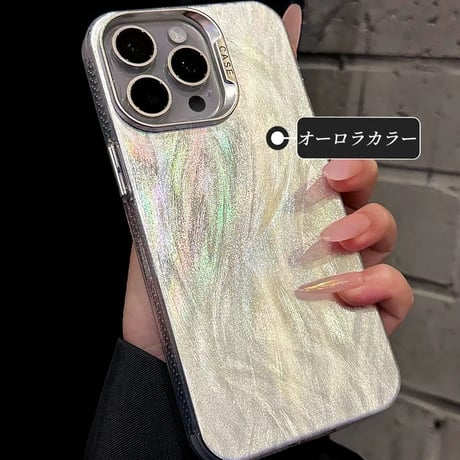 iphoneケース かわいい オーロラ iphone ケース キラキラ M061