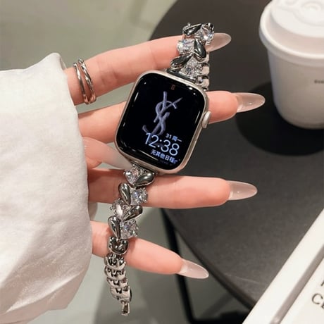 ジルコン アップル ウォッチ バンド キラキラ apple watch ブレスレット M098