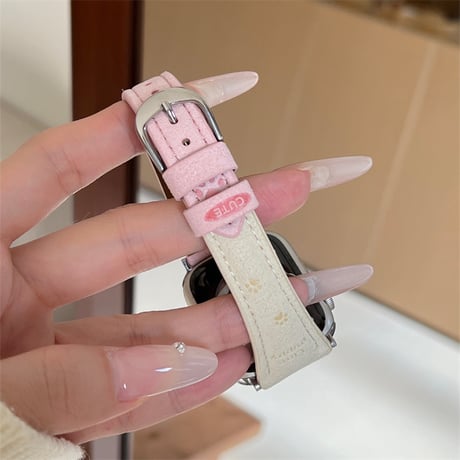 apple watch バンド 犬 アップル ウォッチ バンド  42ｍｍ/46ｍｍ レザー レディース M304