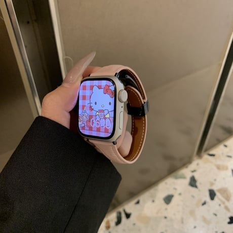 猫 アップル ウォッチ バンド かわいい レザー apple watch バンド マグネット M213