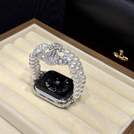 アップルウォッチバンド パール apple watch バンド 女性 スマート ウォッチ 交換 バンド M282