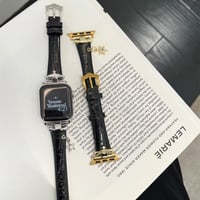 アップル ウォッチ シリーズ 10 バンド レザー apple watch バンド 可愛い チャーム付き M078