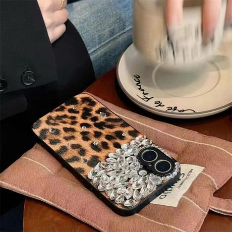 iphone ケース 豹 柄 スマホケース デコ 人気 女子  M218