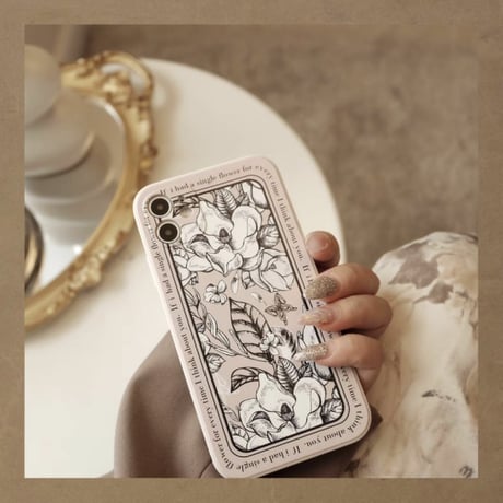 iphone15/14/13 ケース 韓国 流行り スマホケース 花 柄 M002