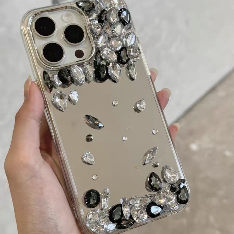 iphone16/16pro ケース ミラー iphone ケース デコ M153 | rue