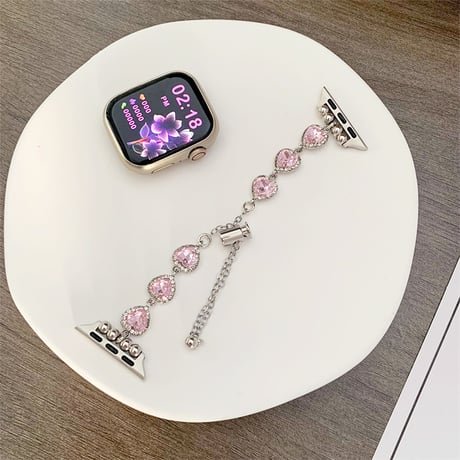 アップル ウォッチ ブレスレット apple watch バンド キラキラ パール ラインストーン M275