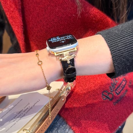 アップル ウォッチ バンド 女性 おしゃれ ベルベット apple watch 11 42mm バンド かわいい M315