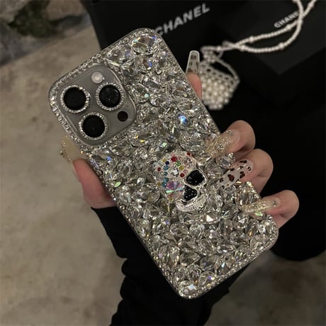 iphone16/16pro ケース キラキラ スマホケース デコ ストーン M157