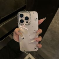 「カメラ保護リングプレゼント！」iphone17/16 ケース リボン iphone16pro ケース 透明 可愛い M257