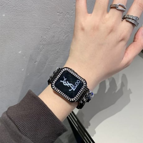 apple watch ブレスレット 重ね 付け アップル ウォッチ 10 バンド 女性 「apple watchケース付き」M243