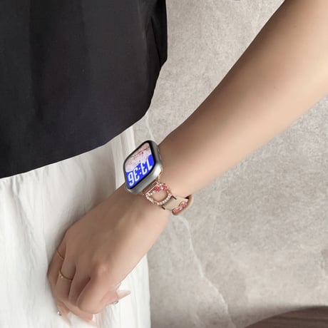 アップル ウォッチ バンド シリコン アップル ウォッチ バンド ライン ストーン apple watch キラキラ M612