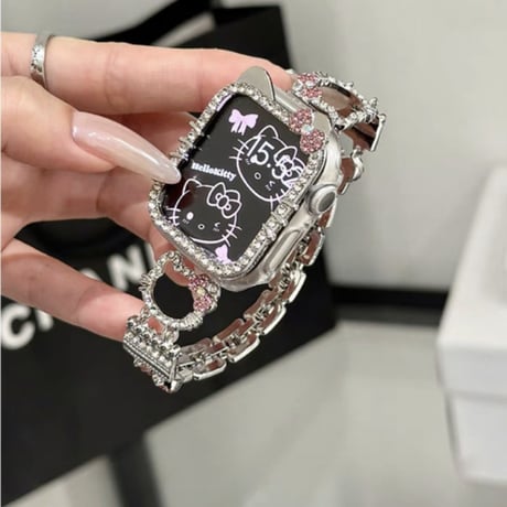 アップル ウォッチ バンド かわいい apple watch Series 10 ブレスレット 猫 M137