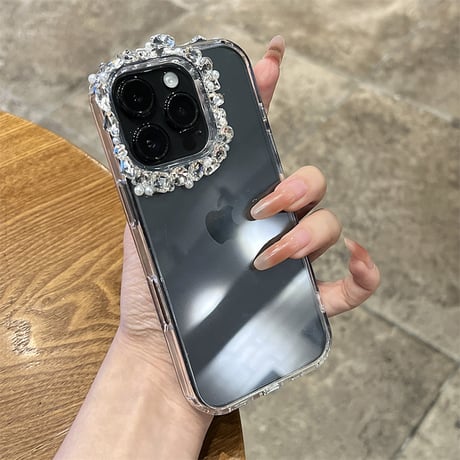 「カメラリングプレゼント！」iphone17/17pro ケース クリア iphone16/15 ケース ストーン デコ M287