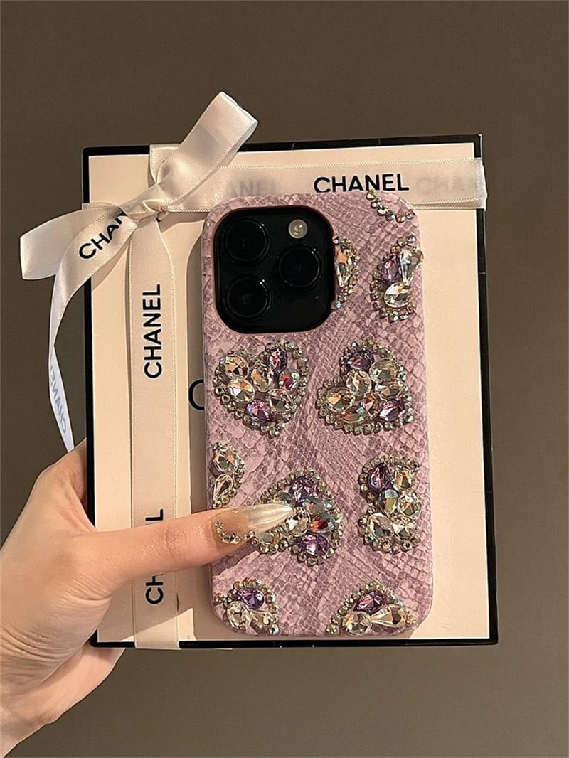 iphone16/16pro ケース デコ ハート iphoneケース 人気 女子 「カメラ保