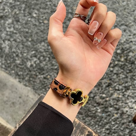 アップル ウォッチ バンド 女性 マグネット apple watch バンド ヒョウ 柄 おしゃれ M310