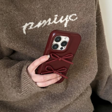 iphone ケース かわいい iphone16/16pro ケース 韓国 リボン M253