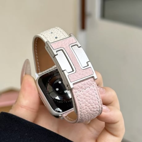 アップル ウォッチ バンド レザー apple watch series 11/10/se バンド マグネット M194