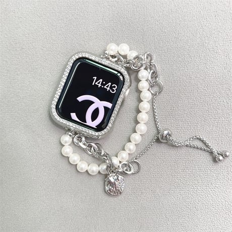 「バンパーケース付き」apple watch ブレスレット アップル ウォッチ バンド かわいい M126