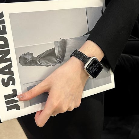 アップル ウォッチ バンド レザー apple watch バンド 磁石 細め M216