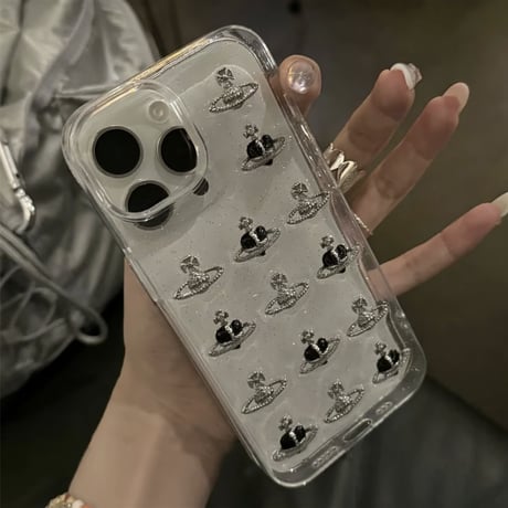 iphone ケース 透明 おしゃれ デコ iphone ケース 韓国 流行り M176