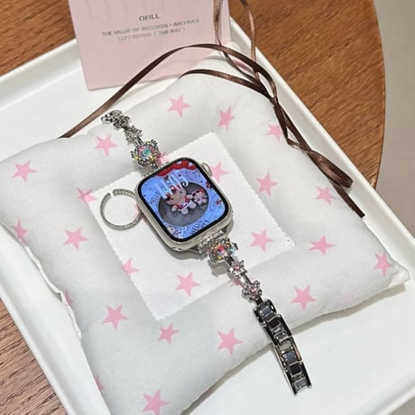 アップル ウォッチ バンド かわいい apple watch 11 バンド キラキラ M317