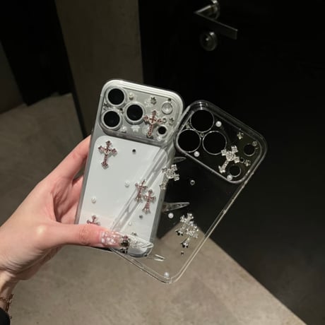 スマホケース 透明 デコ iphone17/17pro ケース 女子 人気 M327