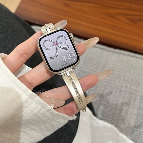 アップル ウォッチ Series 10 バングル apple watch バンド かわいい 人気 M113
